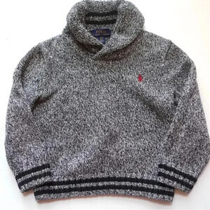 Ralph Lauren kids | newborn size 12m black and white knitted warm sweater